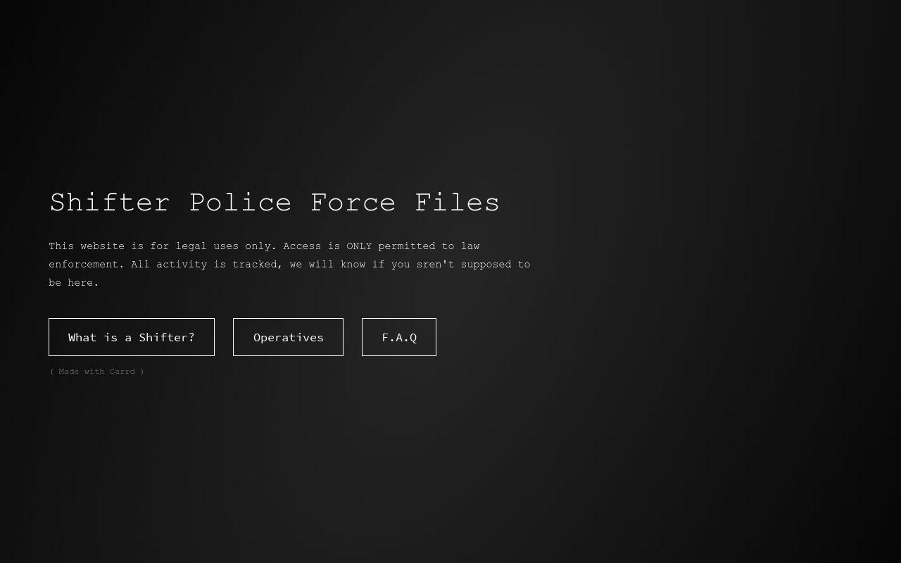 Shifter Police Files